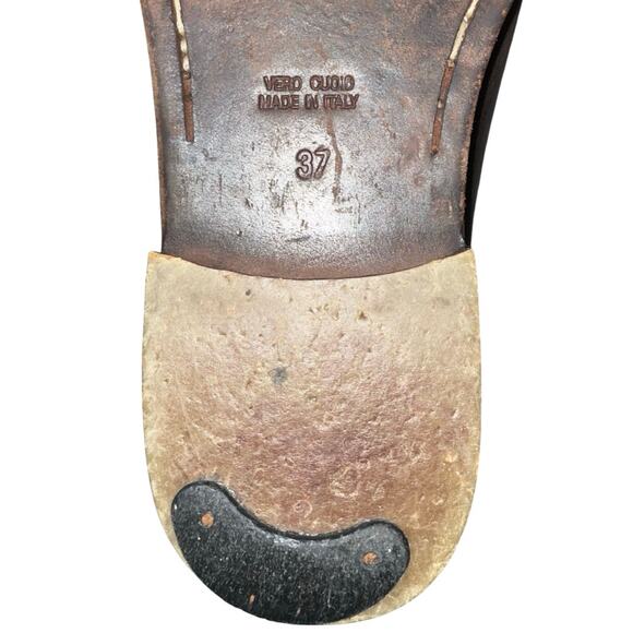 TREMP Brown Leather Tall Riding Boots      Size: EU 37 / US 7 - Picture 8 of 8